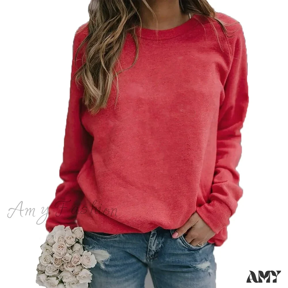 Amy Fashion - Long Sleeve O Neck T-Shirt - Image 5