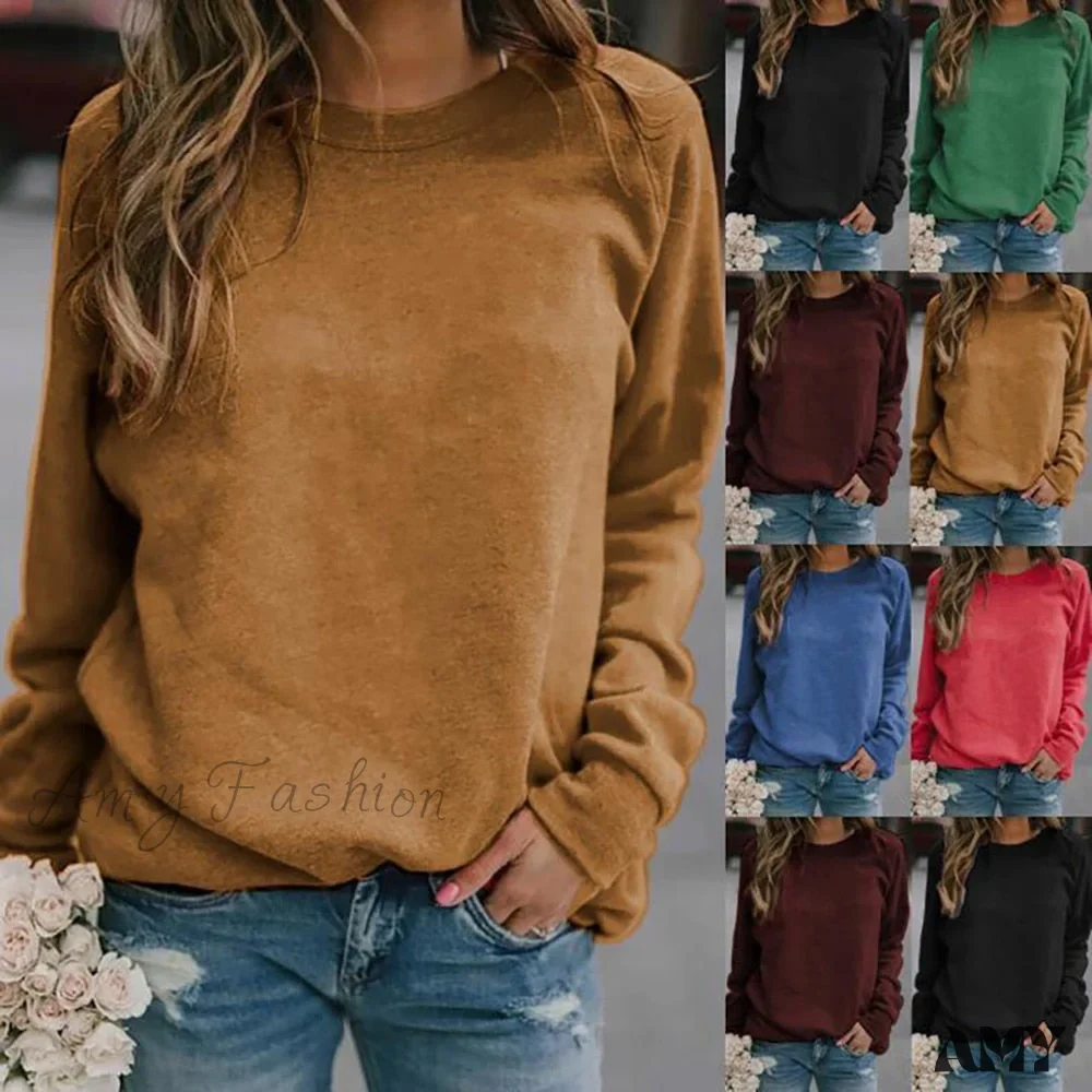 Amy Fashion - Long Sleeve O Neck T-Shirt - Image 6