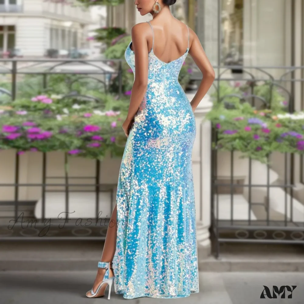 Sexy Elegant Strapless Tempting Backless Sophisticated High-Split Long Maxi Dress - Image 2