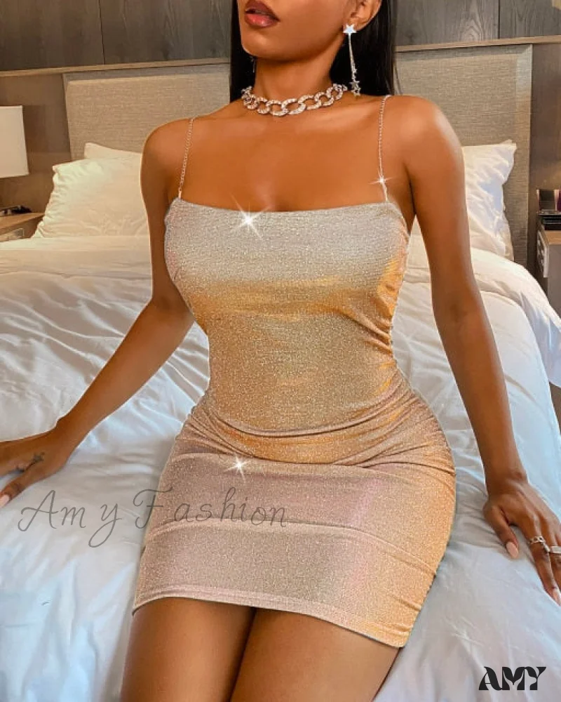 Amy Fashion - Sexy Slim Fit Bodycon Party Sequins Short Dress - Image 6