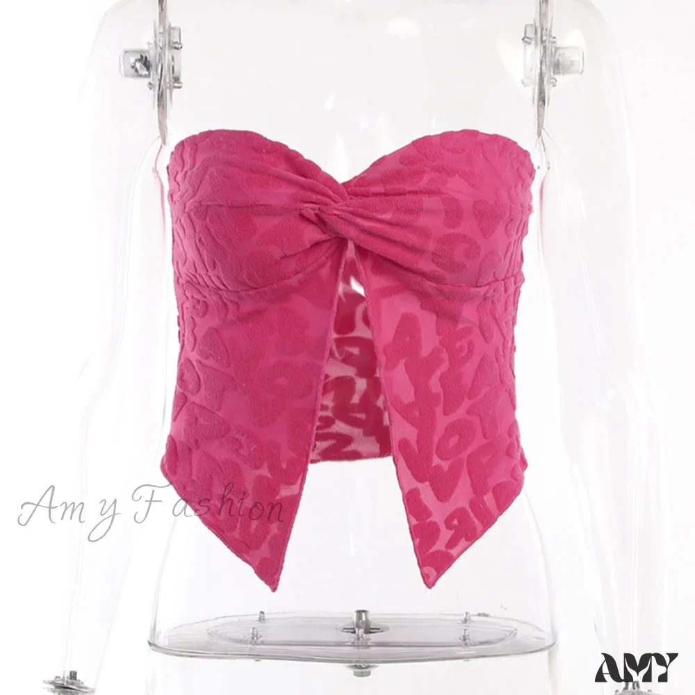 Amy Fashion - Sexy Slim Skinny Corset Cropped Top - Image 5