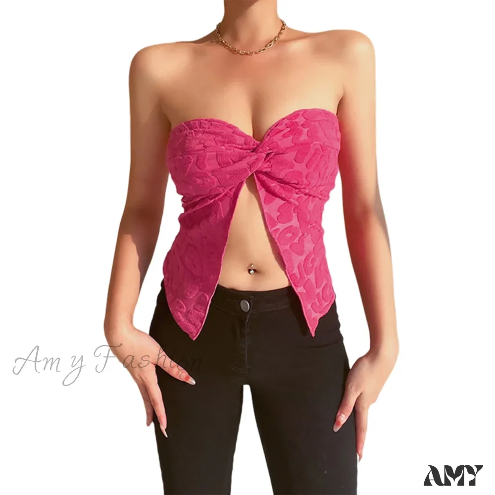 Amy Fashion - Sexy Slim Skinny Corset Cropped Top - Image 6