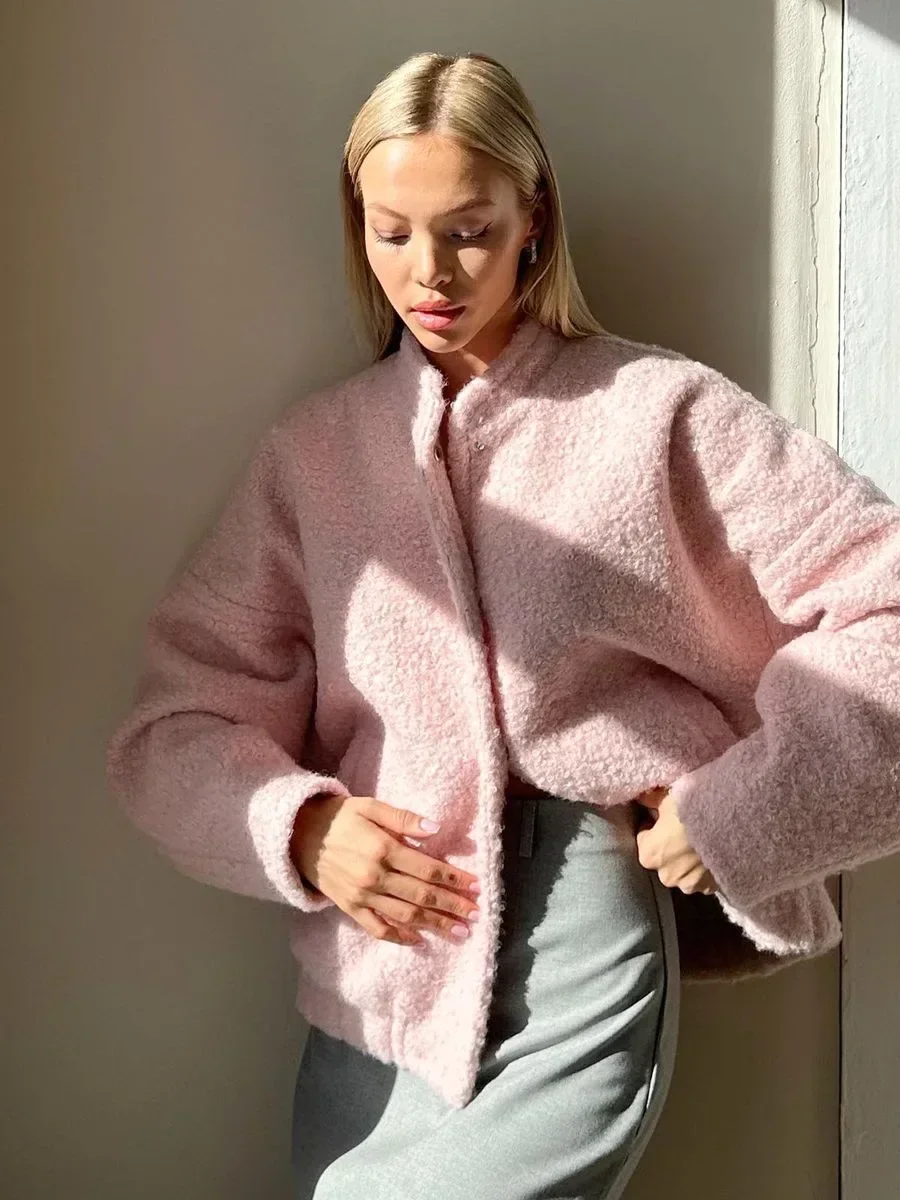 Short Fur Cardigan Winter Coat