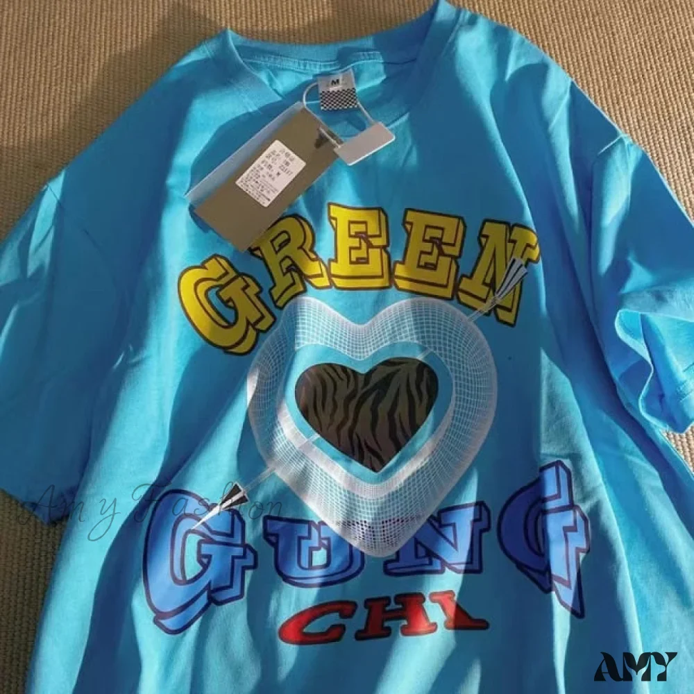 Amy Fashion - Short Sleeve O Neck Print T-Shirt - Image 32