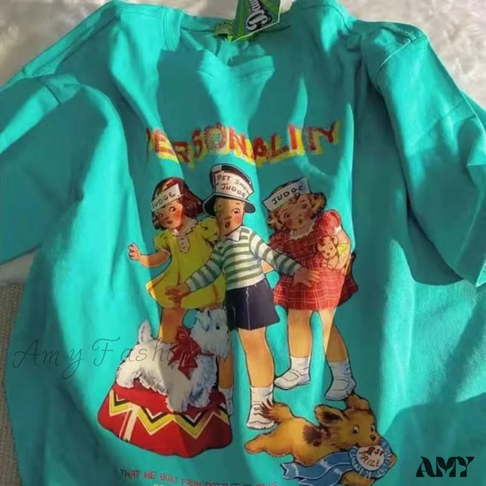 Amy Fashion - Short Sleeve O Neck Print T-Shirt - Image 6
