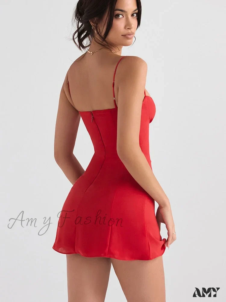 Amy Fashion - Sleeveless Backless Bodycon Dresses - Image 5