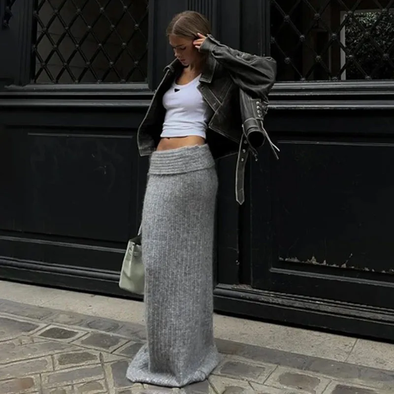 Splice Lace Up Braid Leather Coat