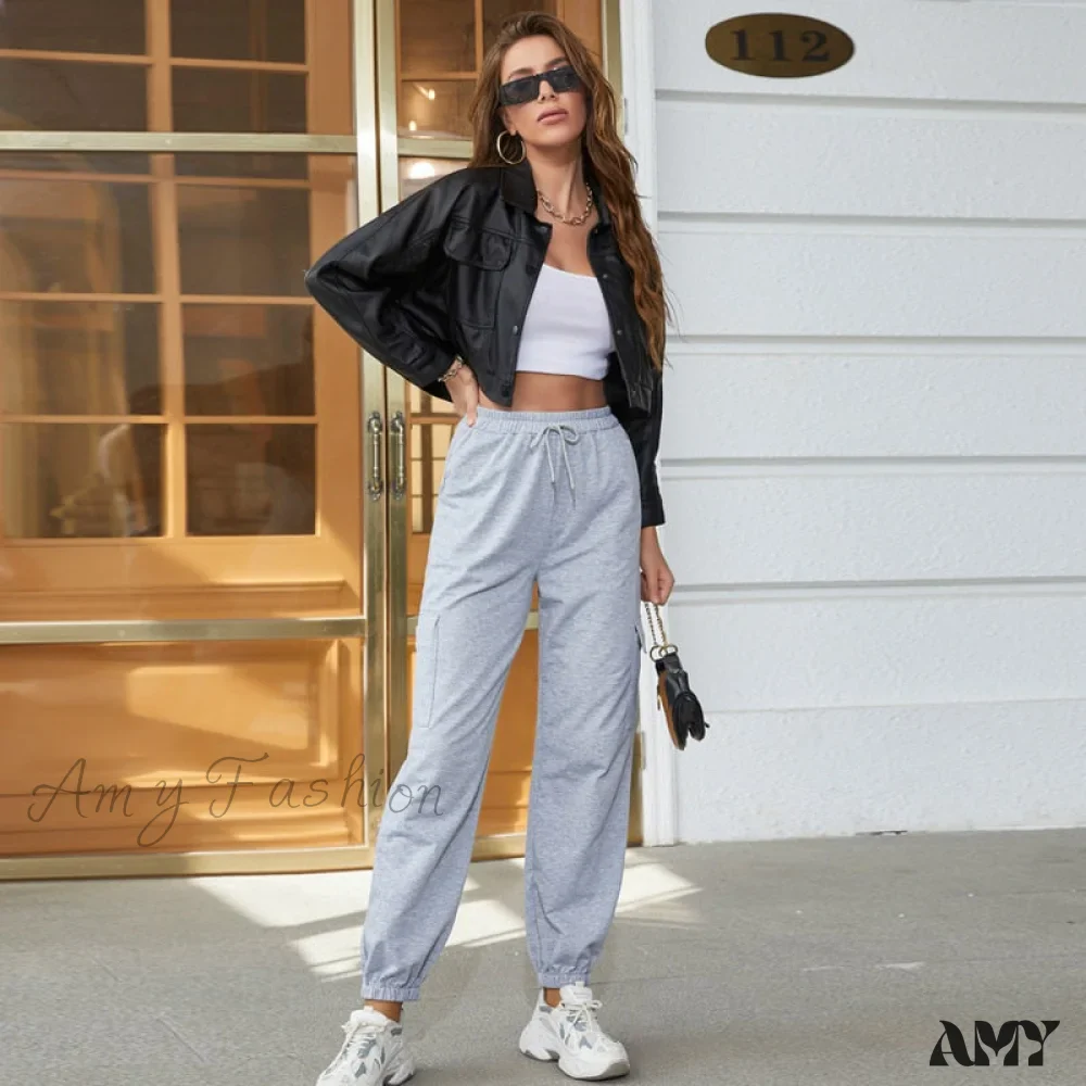 Amy Fashion - Faux Leather Short Y2k Jacket - Image 4
