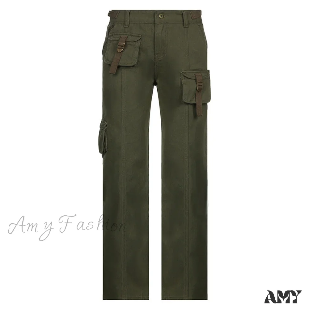 Amy Fashion - Woman High Waist Baggy Straight Leg Jeans - Image 10
