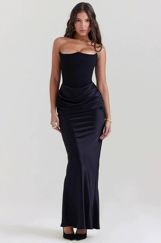 Strapless Backless Ruched Party Dress - Image 3