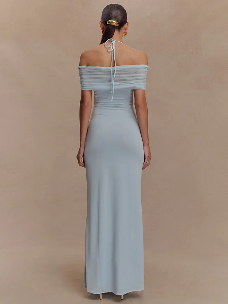 Strapless Sleeveless Club Long Bodycon Dress - Image 6
