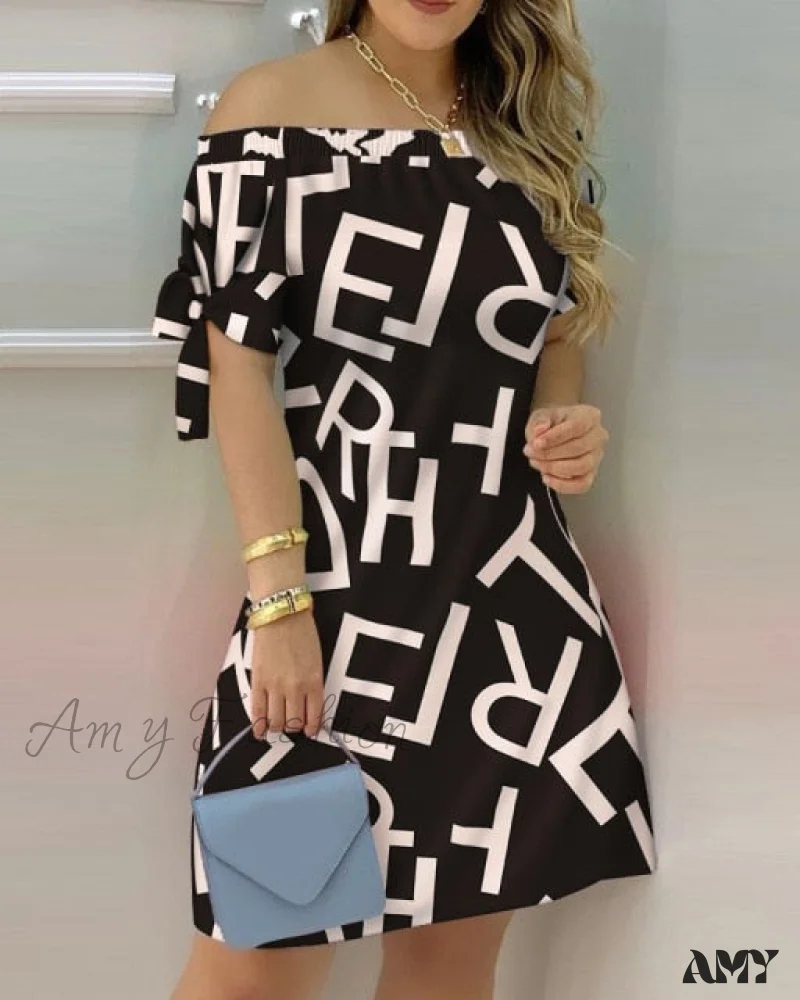Amy Fashion - Striped Plaid Floral Print A Line Party Short Dresses - Image 4