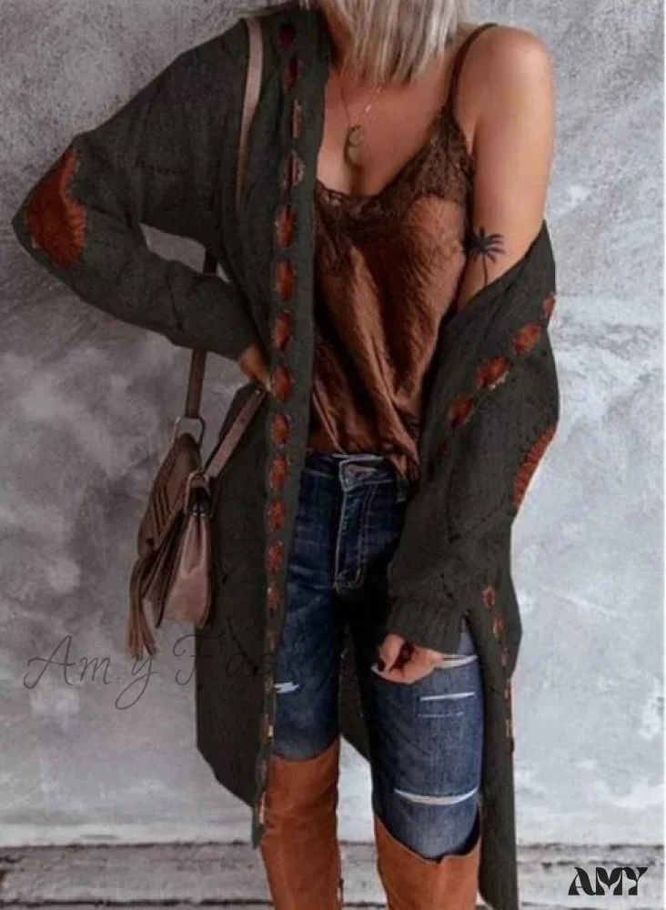 Amy Fashion - New Hot Selling Long-Sleeved Cardigan Sweater - Image 8