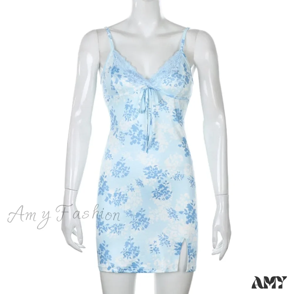 Amy Fashion - Sweetown Patchwork Lace Edge Cute Dress - Image 5