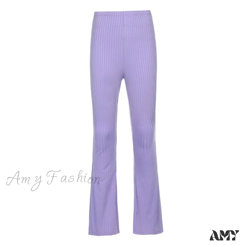 Amy Fashion - High Waist Aesthetic Female Vintage Pants - Image 3