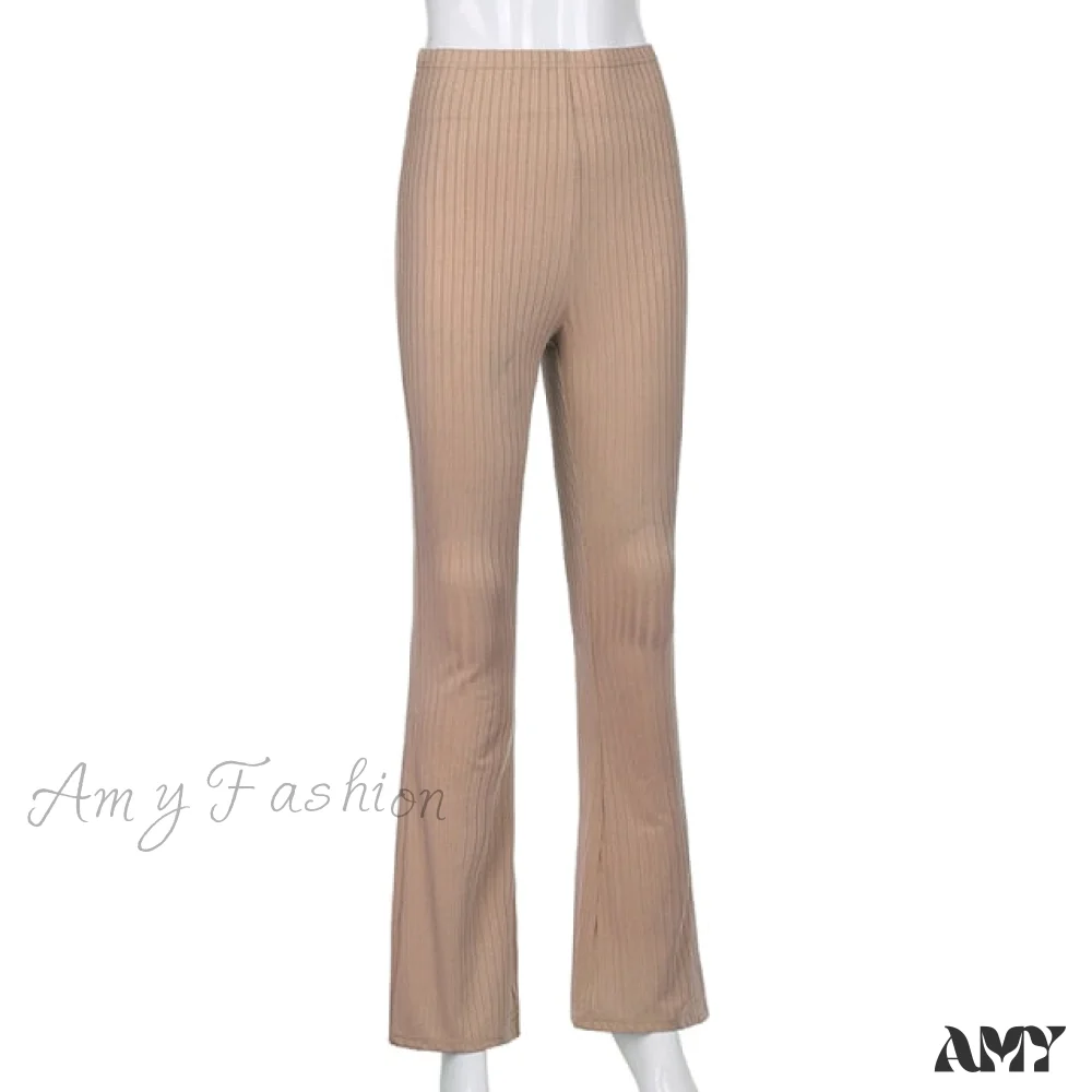 Amy Fashion - High Waist Aesthetic Female Vintage Pants - Image 4