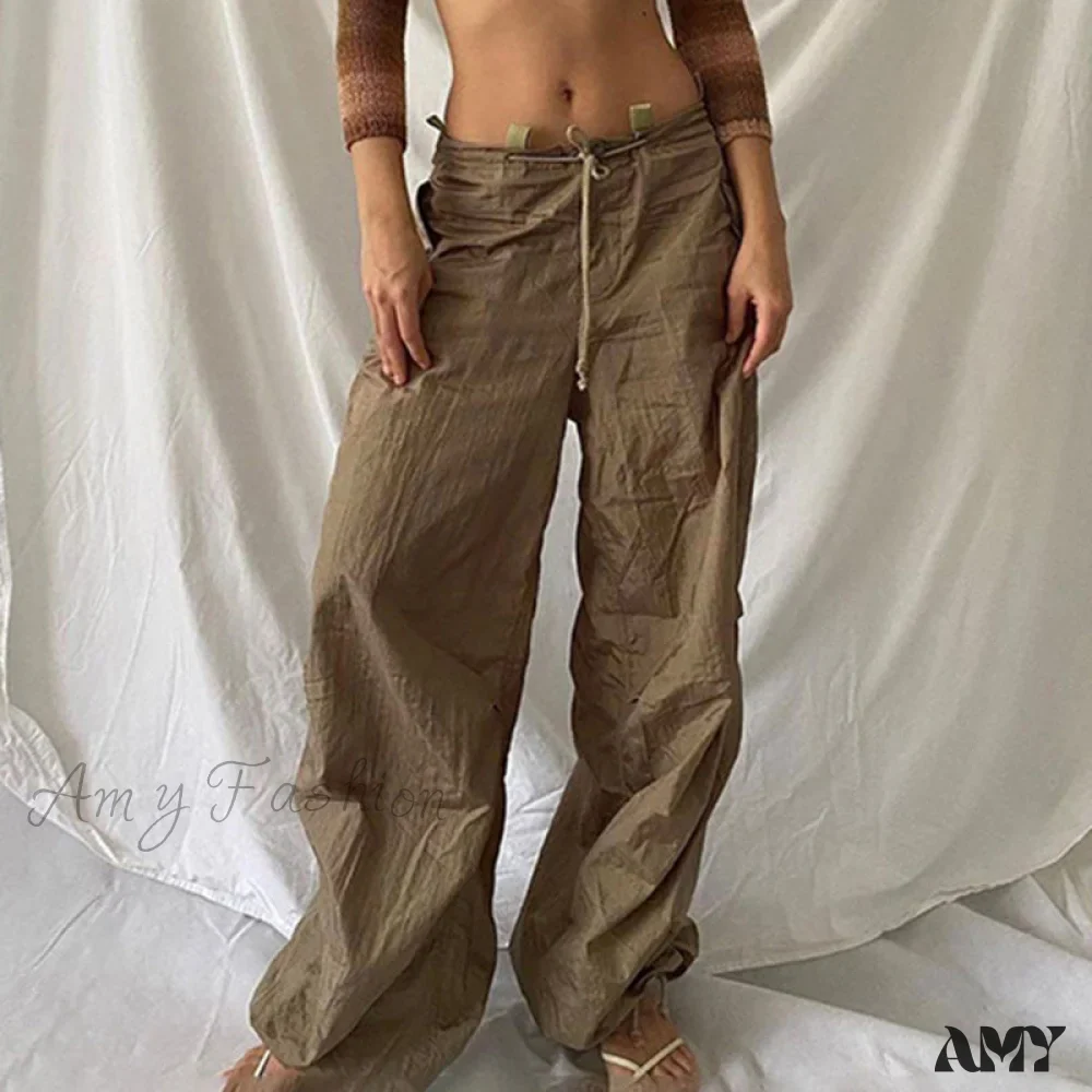 Amy Fashion - Y2K Streetwear Baggy Cargo Pants - Image 4
