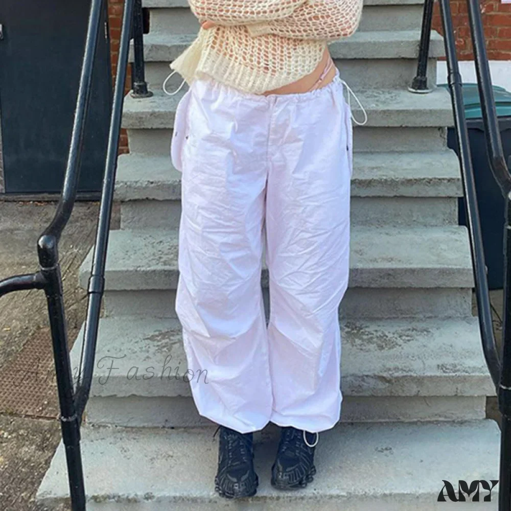 Amy Fashion - Y2K Streetwear Baggy Cargo Pants - Image 7