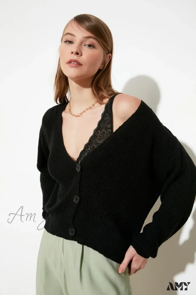 Amy Fashion - Trendyol Button Detail Cardigan - Image 8