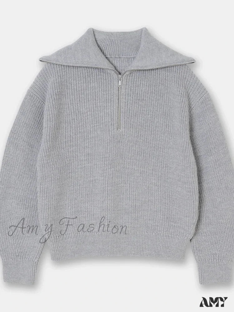 Turtleneck Loose Lapel Striped Casual Fashion Simplicity Sweater - Image 10