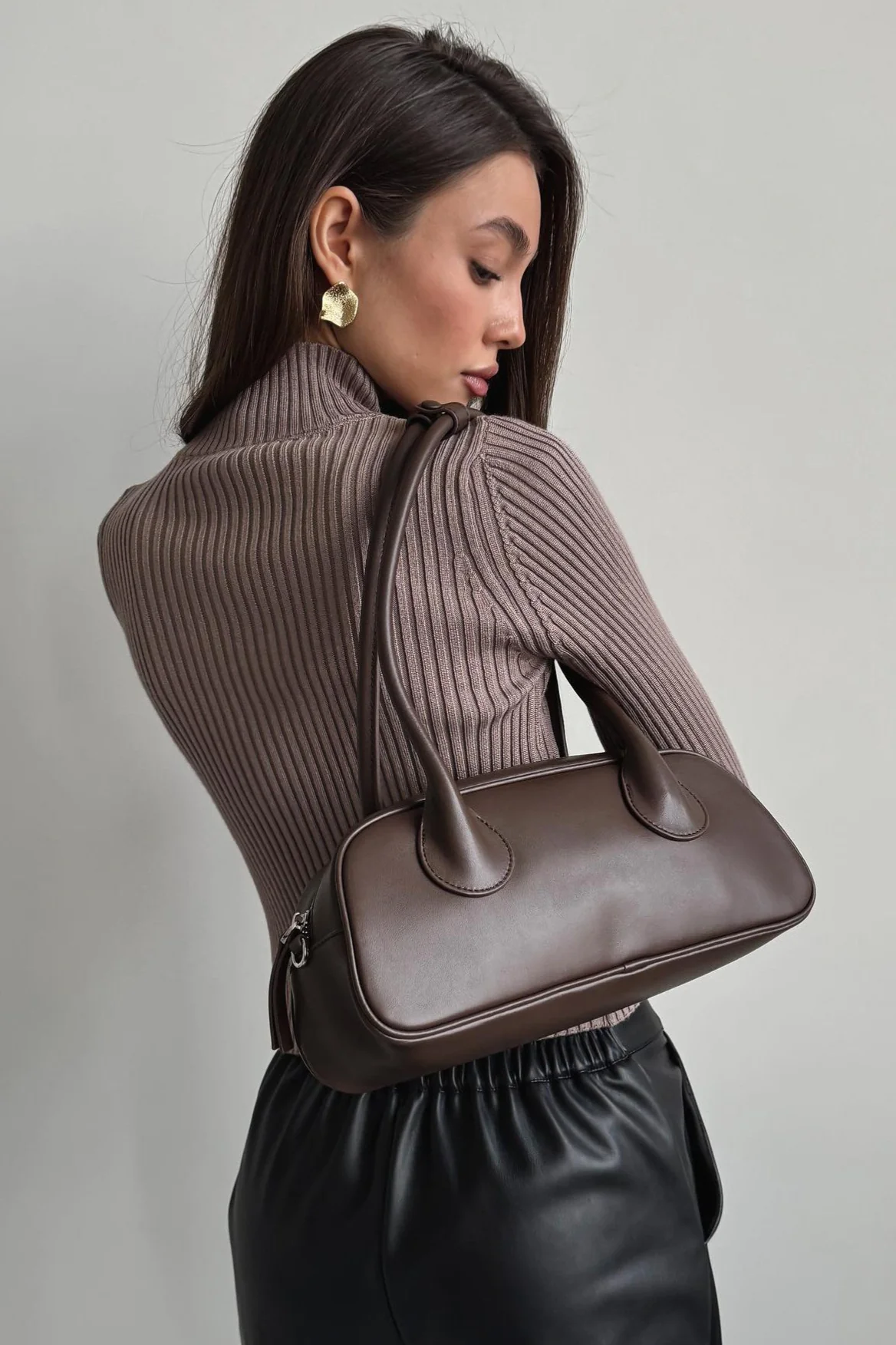 Turtleneck Openworks Knit Elegant Pullover Sweater - Image 3