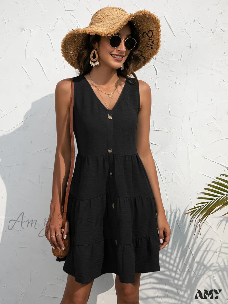 Amy Fashion - V-Neck Boho Beach Sexy Dresses - Image 19