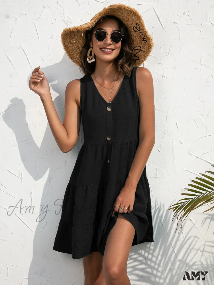 Amy Fashion - V-Neck Boho Beach Sexy Dresses - Image 22