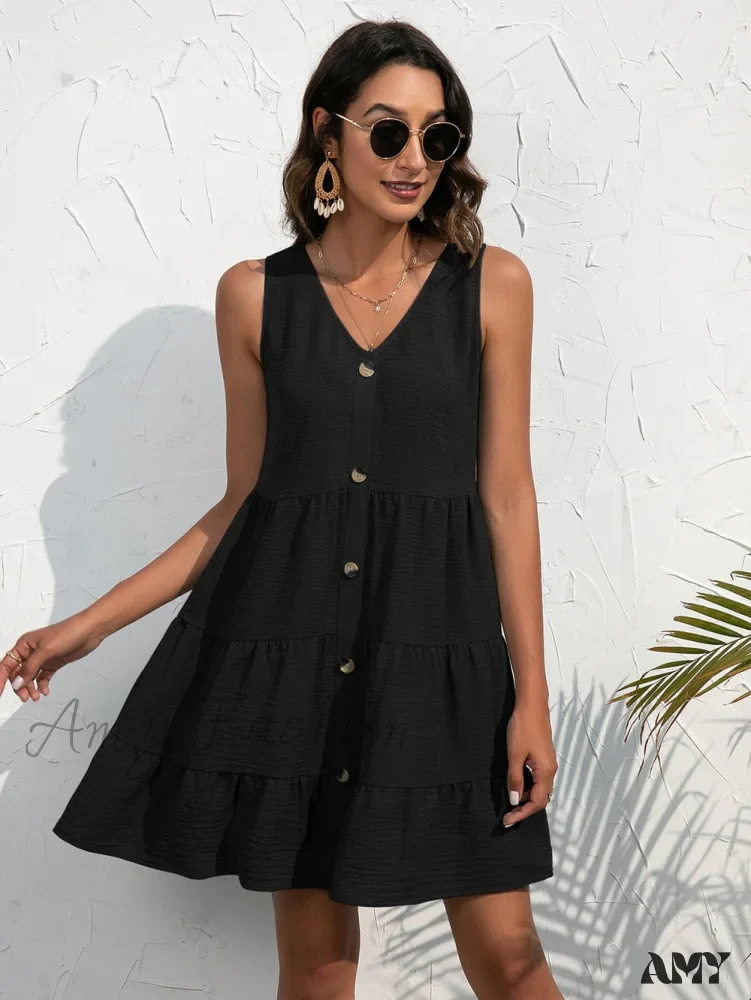Amy Fashion - V-Neck Boho Beach Sexy Dresses - Image 4