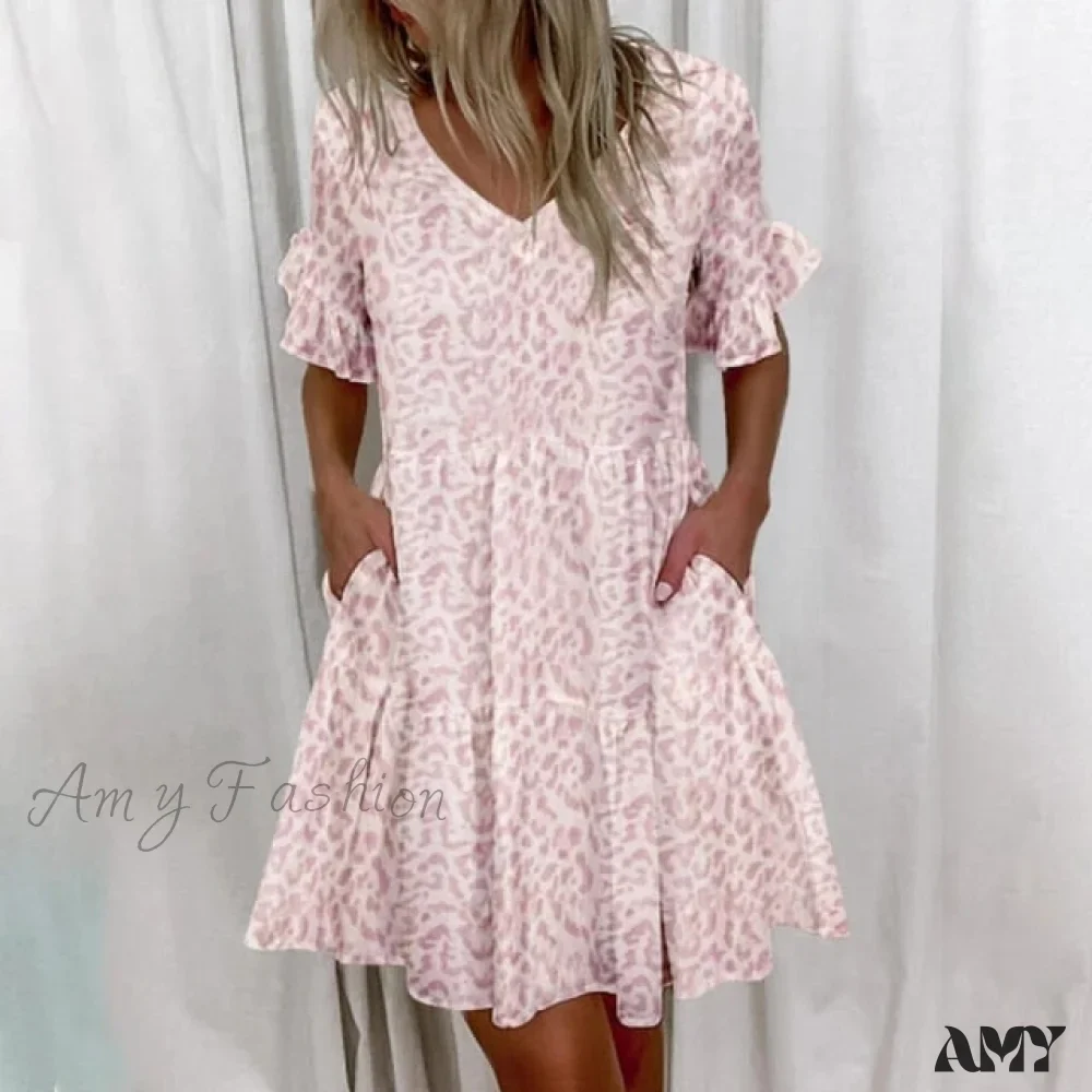 Amy Fashion - Casual Plus Size Short Sleeve Loose Dresses - Image 6