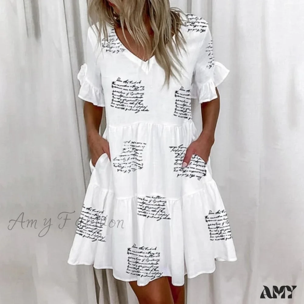 Amy Fashion - Casual Plus Size Short Sleeve Loose Dresses - Image 7