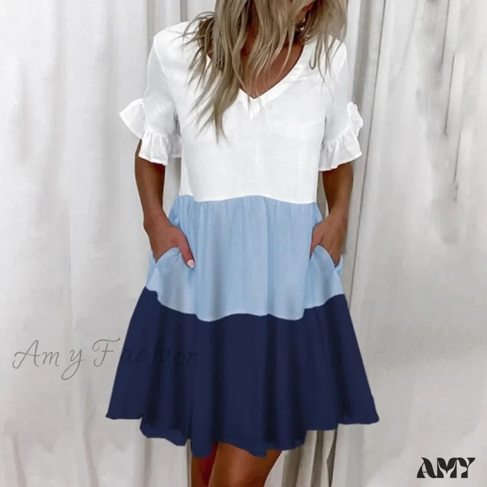 Amy Fashion - Casual Plus Size Short Sleeve Loose Dresses - Image 8