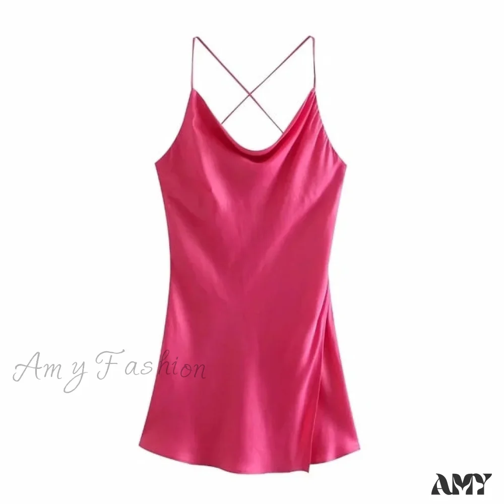 Amy Fashion - V-Neck Sleeveless Backless Sexy Female Mini Dresses - Image 12