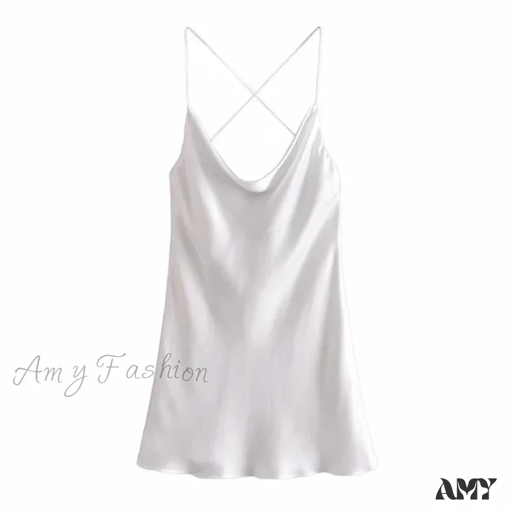 Amy Fashion - V-Neck Sleeveless Backless Sexy Female Mini Dresses - Image 13