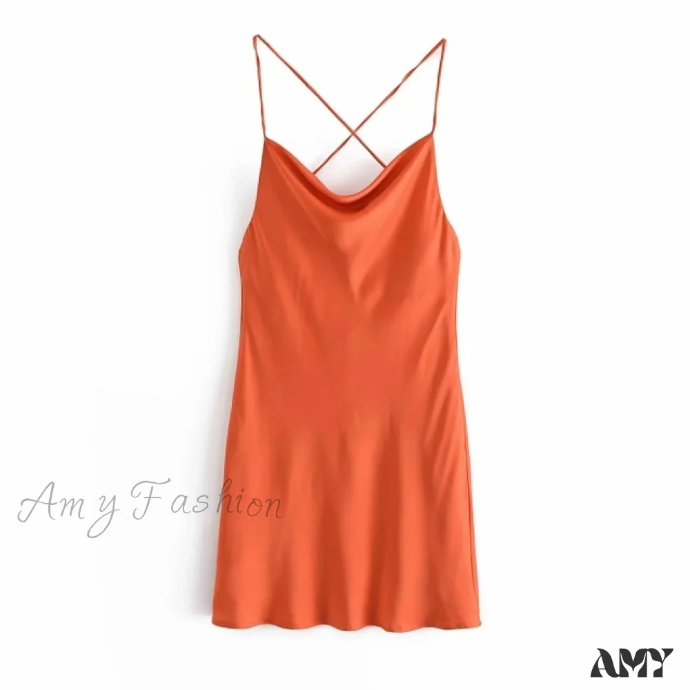 Amy Fashion - V-Neck Sleeveless Backless Sexy Female Mini Dresses - Image 3