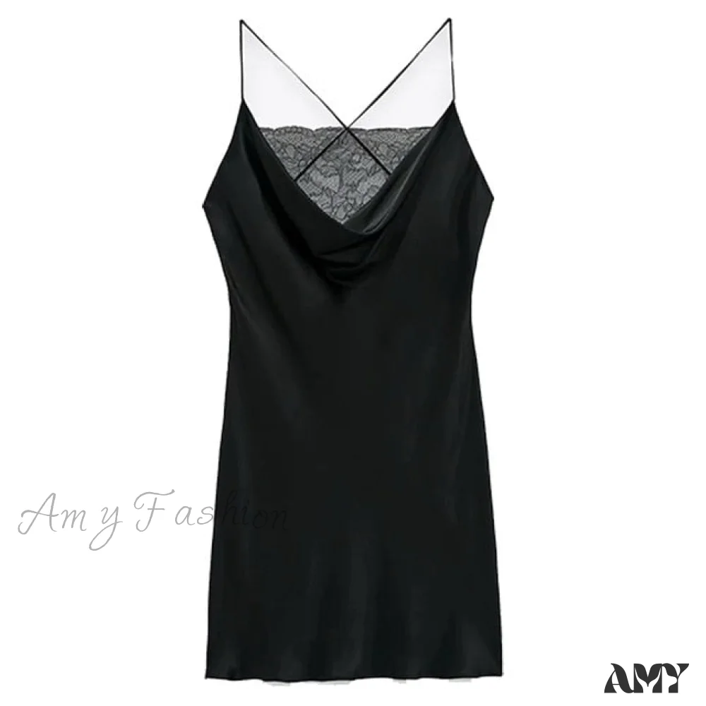 Amy Fashion - V-Neck Sleeveless Backless Sexy Female Mini Dresses - Image 5