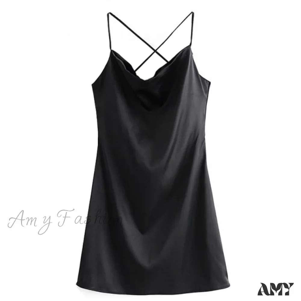 Amy Fashion - V-Neck Sleeveless Backless Sexy Female Mini Dresses - Image 8