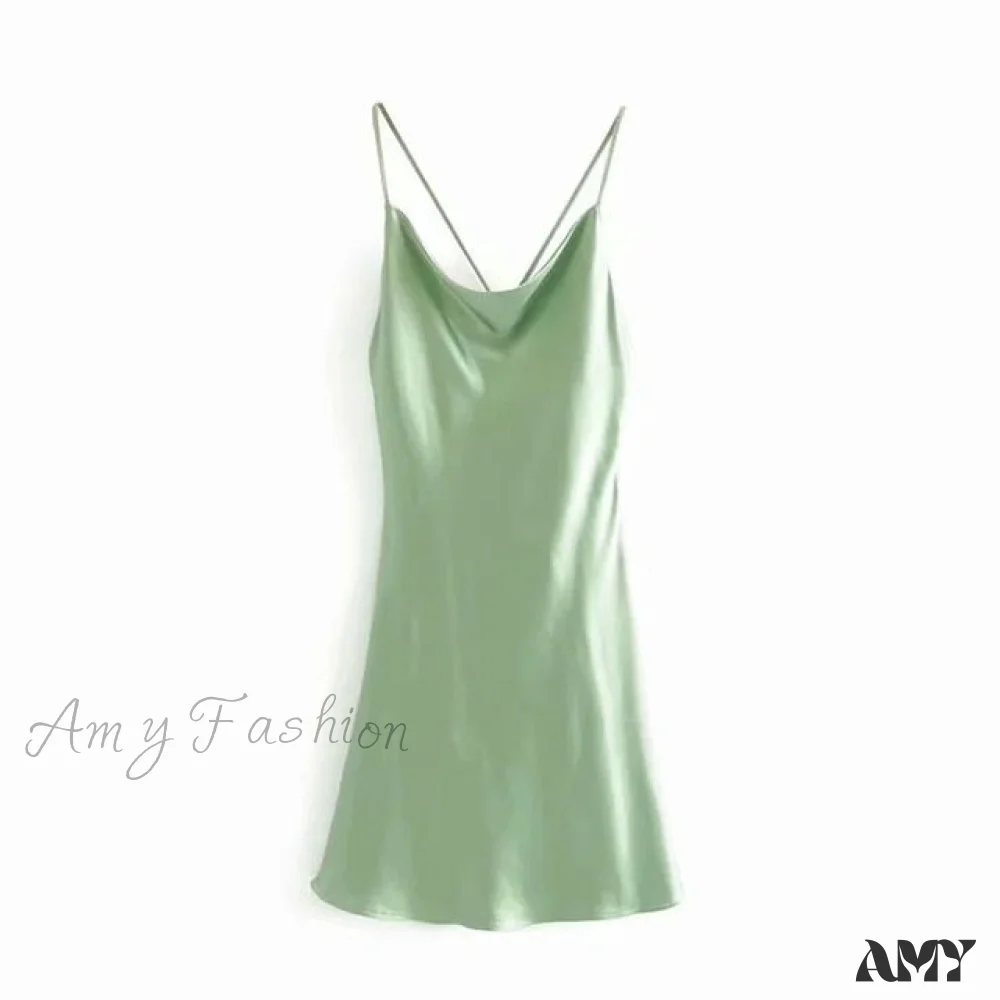 Amy Fashion - V-Neck Sleeveless Backless Sexy Female Mini Dresses - Image 9