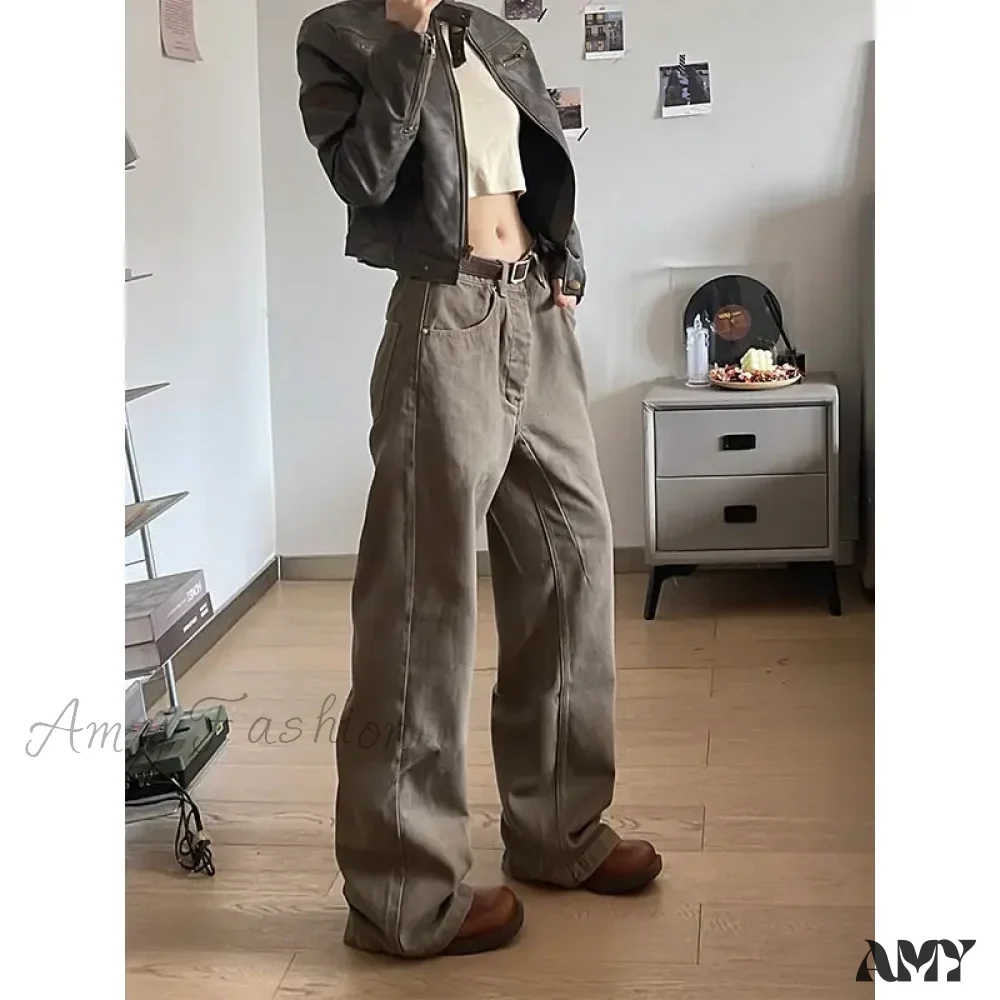 Vintage Baggy Spring Streetwear Harajuku Loose Casual Wide Punk Jeans - Image 3