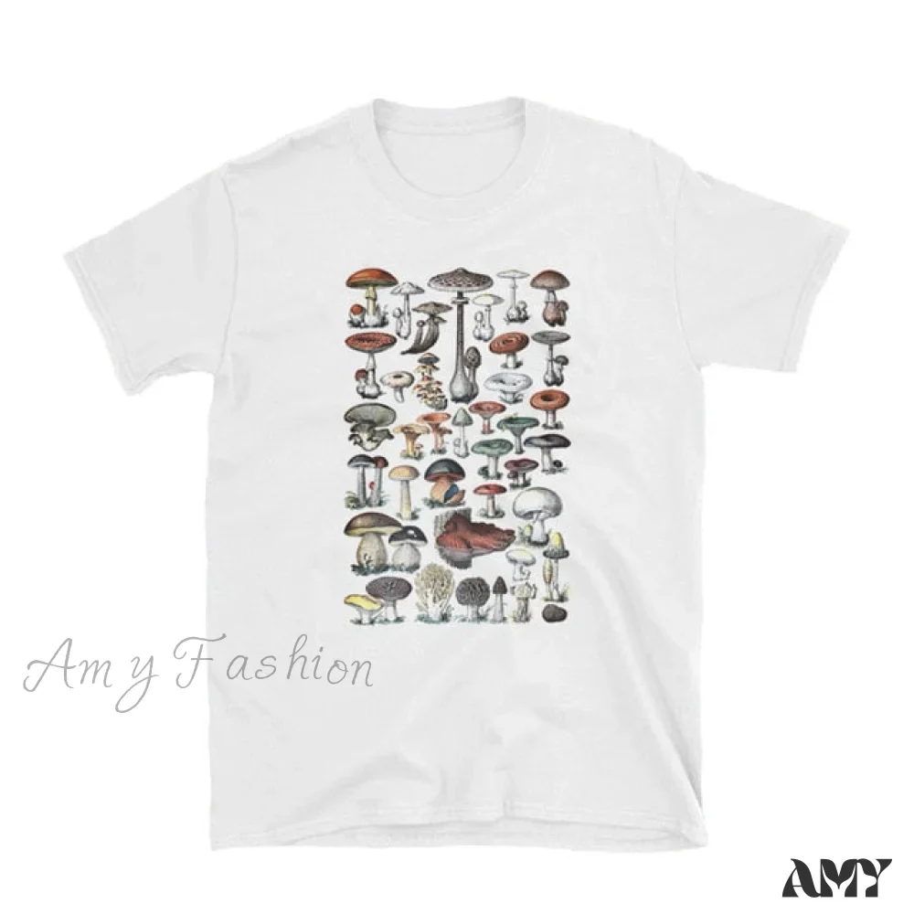 Amy Fashion - Women Causual Comfy Mushroom Print Oversized T-Shirt - Image 11