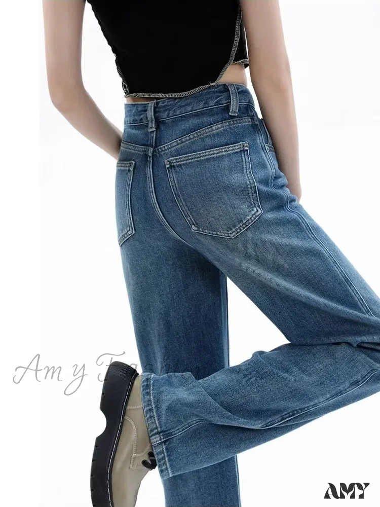 Amy Fashion - Vintage Harajuku Teenagers Y2k Aesthetic Clothing Autumn Baggy Jean - Image 6
