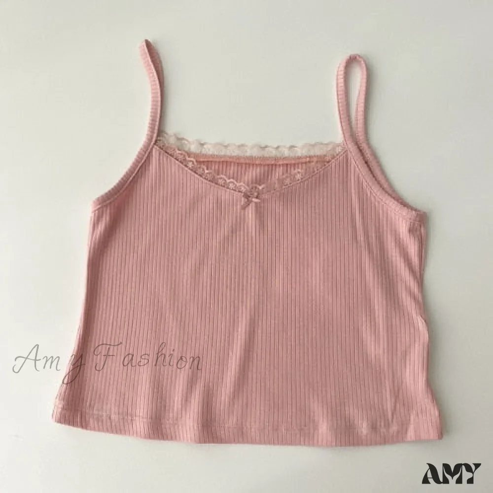 Amy Fashion - Vintage Lace Slim Cute Tops - Image 4