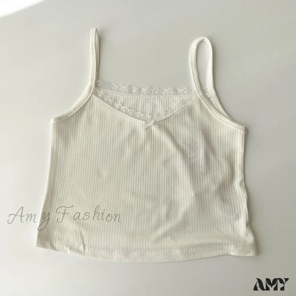 Amy Fashion - Vintage Lace Slim Cute Tops - Image 7