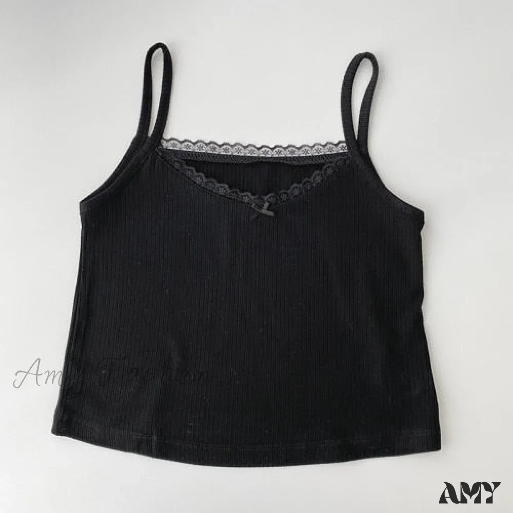 Amy Fashion - Vintage Lace Slim Cute Tops - Image 9