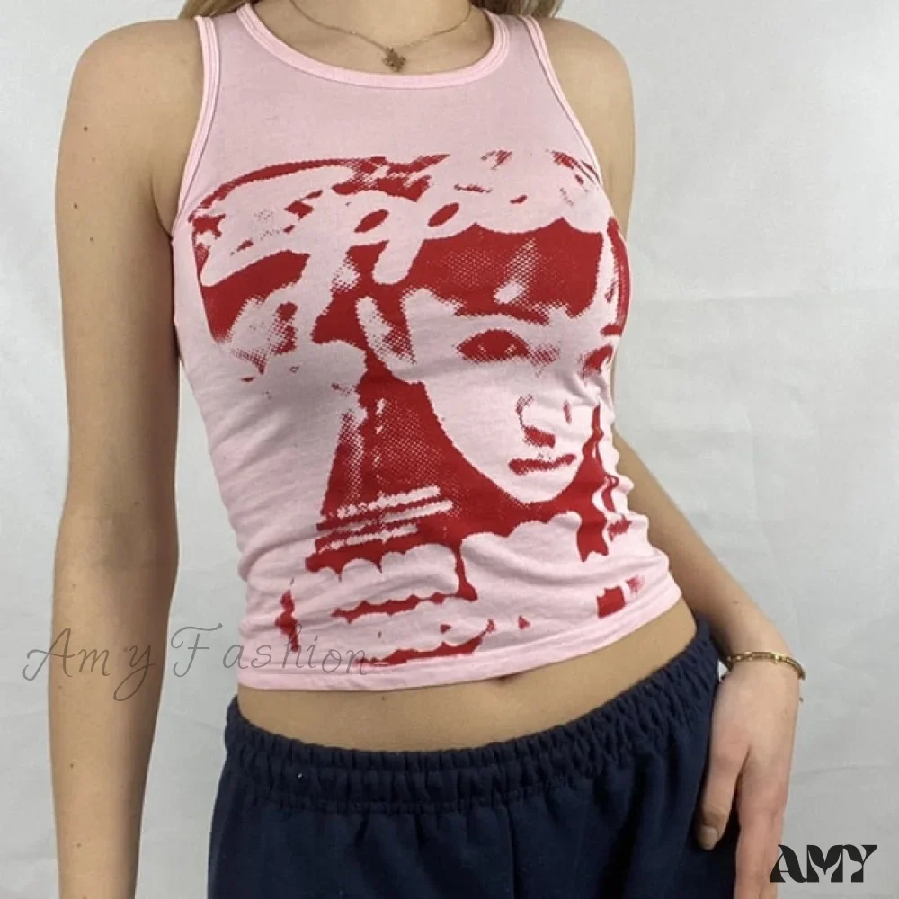 Amy Fashion - Vintage Sleeveless Tank Top - Image 6