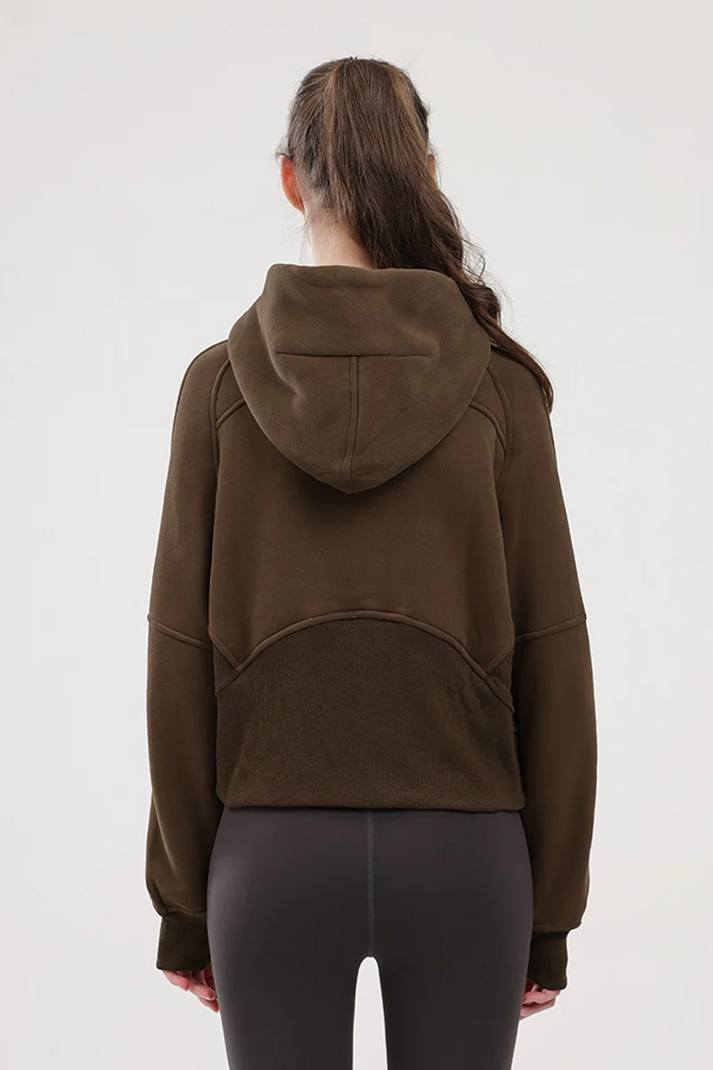 Warm Half-Zip Loose Hoodie - Image 6