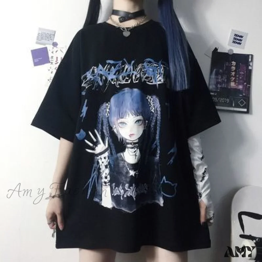 Amy Fashion - White Cartoon Female Kawaii Tops Tee - Image 6
