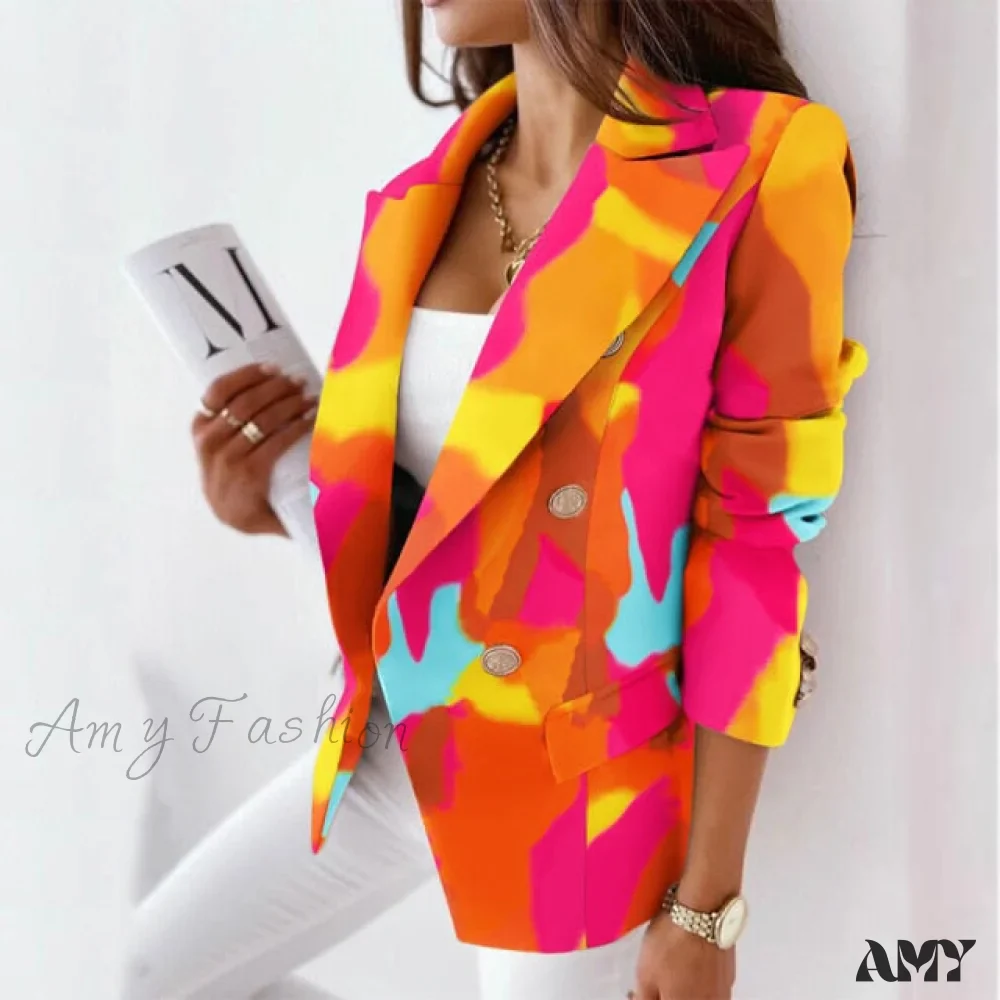 Amy Fashion - Office Lady Elegant Solid Blazer - Image 2
