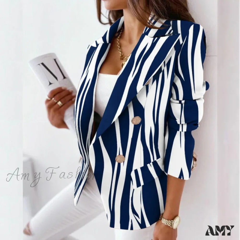Amy Fashion - Office Lady Elegant Solid Blazer - Image 5
