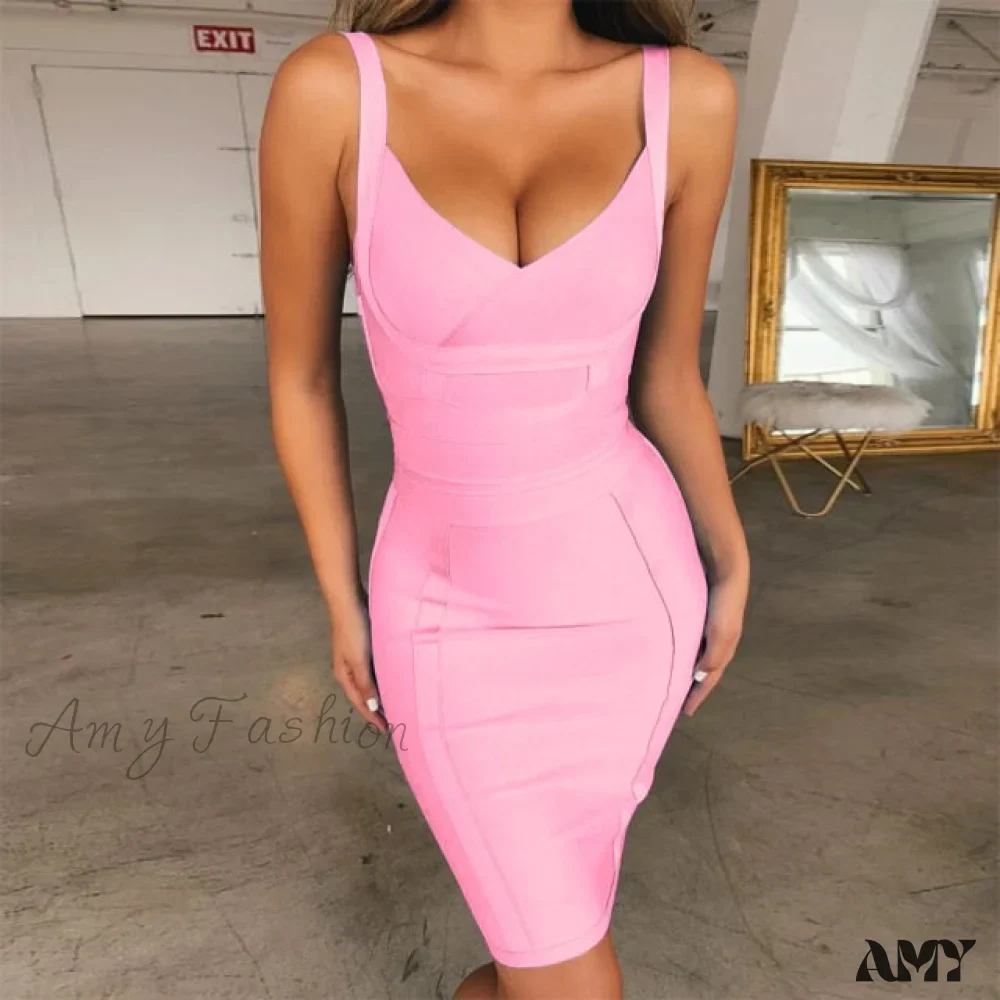 Amy Fashion - Sexy Spaghetti Royal Blue Club Party Dress - Image 6