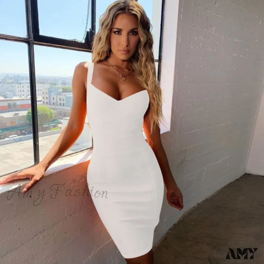 Amy Fashion - Sexy Spaghetti Royal Blue Club Party Dress - Image 7